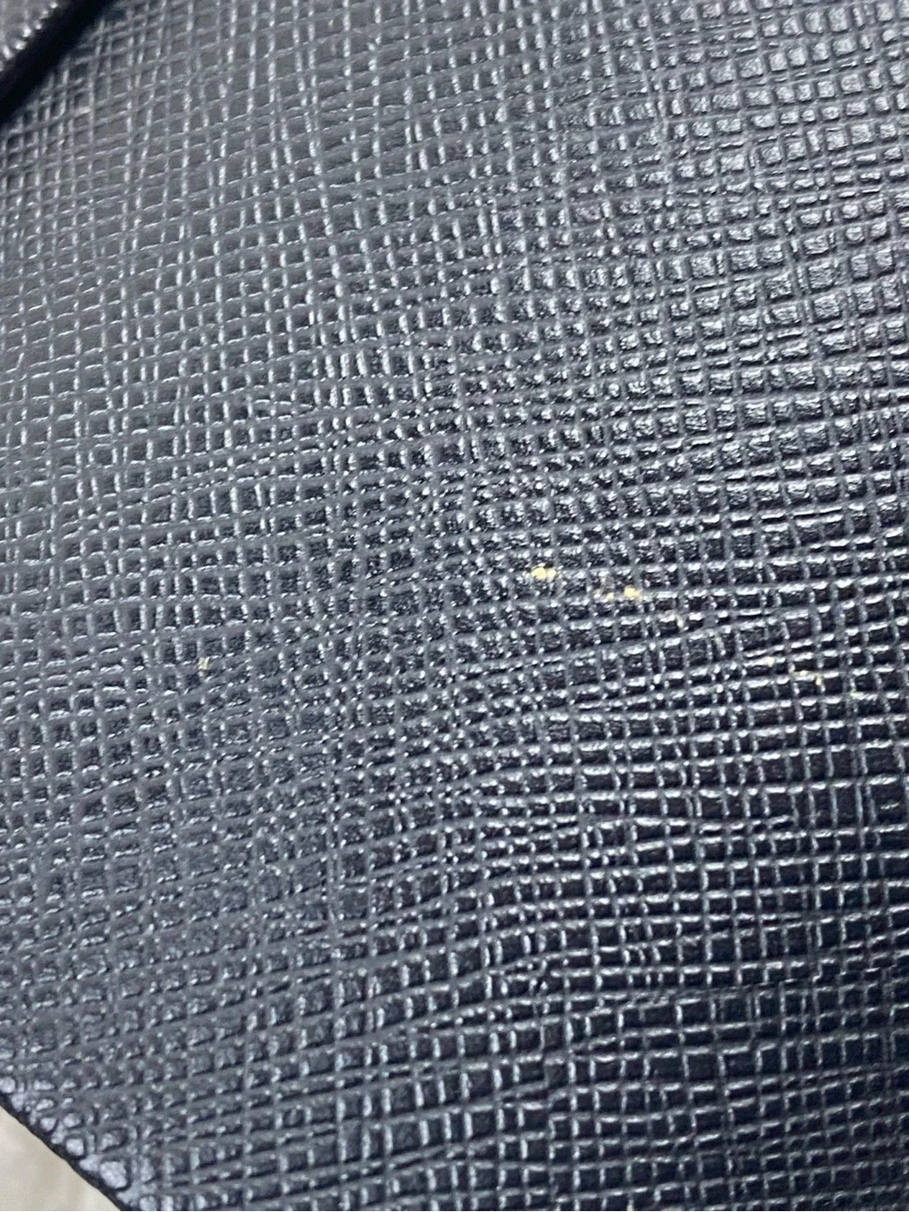 PRADA Authentic Black Textured Hard Sunglasses Case & Microfiber Cleaning Cloth